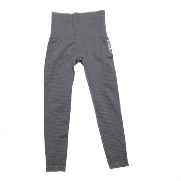 Gymshark Stretch Fitted Base Layer Gray Leggings - Picture 1 of 16